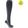 Woof Wear Competition Riding Socks WW0018 - Charcoal Colour Charcoal
