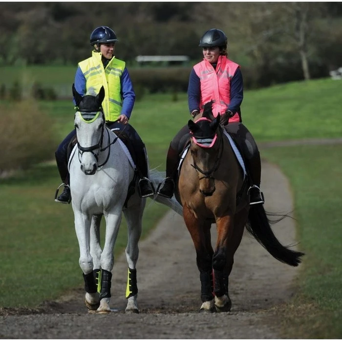 Weatherbeeta Adults Reflective Quilted Gilet Hi Vis Pink 1005273 Colour Pink - Image 3