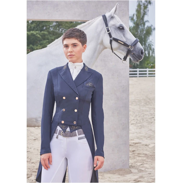 Pikeur Womens Lilien Pure Rose Show Jacket - Night Blue - Image 5