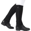 Dublin Womens Suede Half Chaps II Black 591843