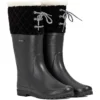 2022 Aigle Womens Polka Giboulee Fur Lined Boot 3756A - Noir