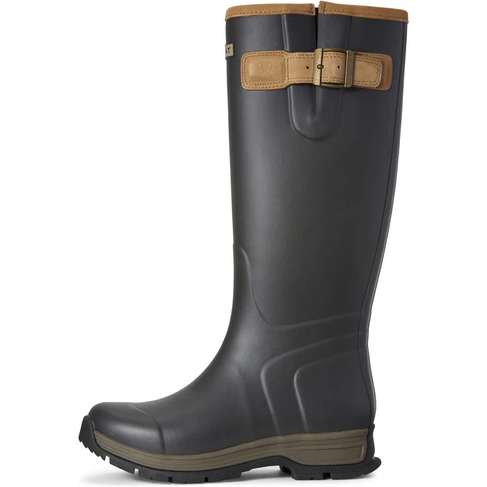 2022 Ariat Womens Burford Waterproof Rubber Boots 10027339 - Brown - Image 2
