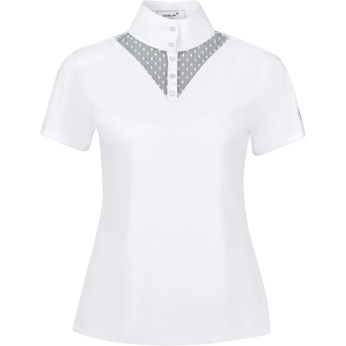 2022 Dublin Womens Tara Competition Lace Shirt 10018010 - White - Image 2