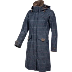 2022 Baleno Womens Twyford Jacket 924BB8MDTZ75 - Check Navy