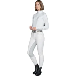 2022 Mountain Horse Womens Diana Clarino Full Seat Breeches 053240200 - White Colour White