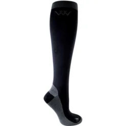 2022 Woof Wear Competition Riding Socks WW0018 - Black Colour Black