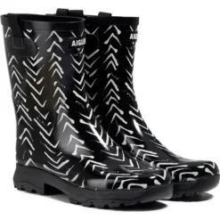 2023 Aigle Alya Print Boot S06244 - Chevron
