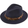 2023 Alan Paine Mens Richmond Fedora Hat RICLFEL - Navy Colour Navy