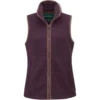 2023 Alan Paine Womens Aylsham Fleece Gilet AYLLWCT - Merlot Colour Merlot