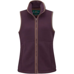 2023 Alan Paine Womens Aylsham Fleece Gilet AYLLWCT - Merlot Colour Merlot