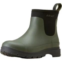2023 Ariat Womens Kelmarsh Shortie Wellington Boots 10047064 - Dark Olive Colour Dark Olive
