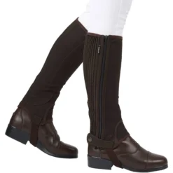 2023 Dublin Womens Easy-Care Half Chaps II 591798 - Brown