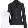 2023 Imperial Riding Womens Air Mesh Brilliant Competition Blazer & Triumph Sleeveless Competition Top CBCT24 - Black / White