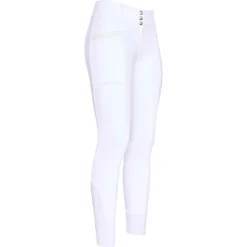 2023 Imperial Riding Womens Diva Capone Full Grip Competition Riding Breeches KL4123003 - White Colour White