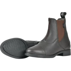 2023 Saxon Womens Allyn Zip Paddock Boots 101937 - Brown Colour Brown