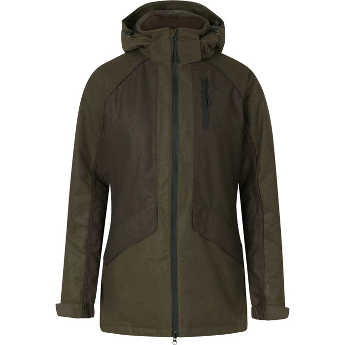2023 Seeland Womens Avail Aya Insulated Jacket 10022064 - Pine Green / Demitasse Brown