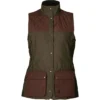 2023 Womens Retrieve Waistcoat 1201141 - Dark Warm Olive / Burgundy