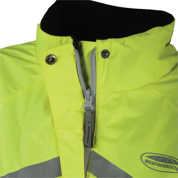 2022 Weatherbeeta Unisex Reflective Lightweight Waterproof Jacket 1005267 - Hi Vis Yellow Colour Hi Vis Yellow - Image 4