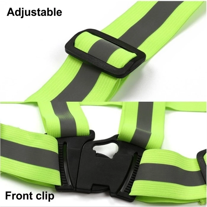 2021 Equisafety Adjustable High Vis Body Harness HARN-HV - Blue Colour Blue - Image 2