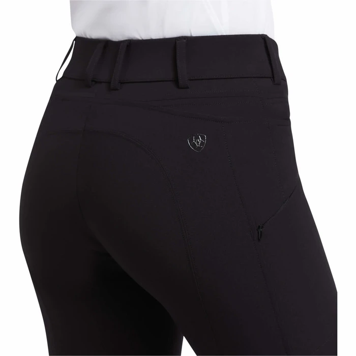 2022 Ariat Womens Prelude Knee Patch Breech 10039490 - Black - Image 5