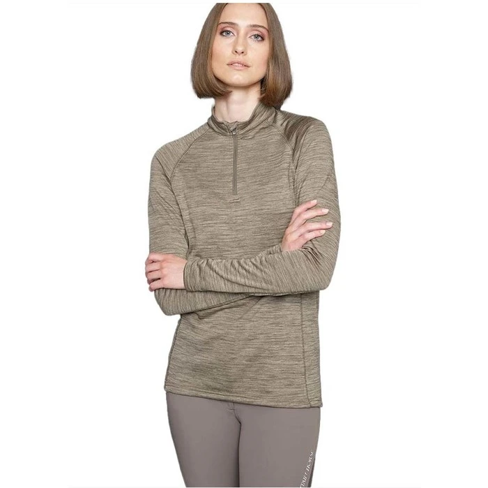 2022 Mountain Horse Unisex Tate Tech Fleece 4485090103 - Taupe - Image 3