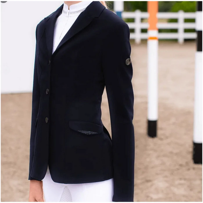 2022 Pikeur Girls Isalienne Show Jacket 159100 - Night Blue - Image 3
