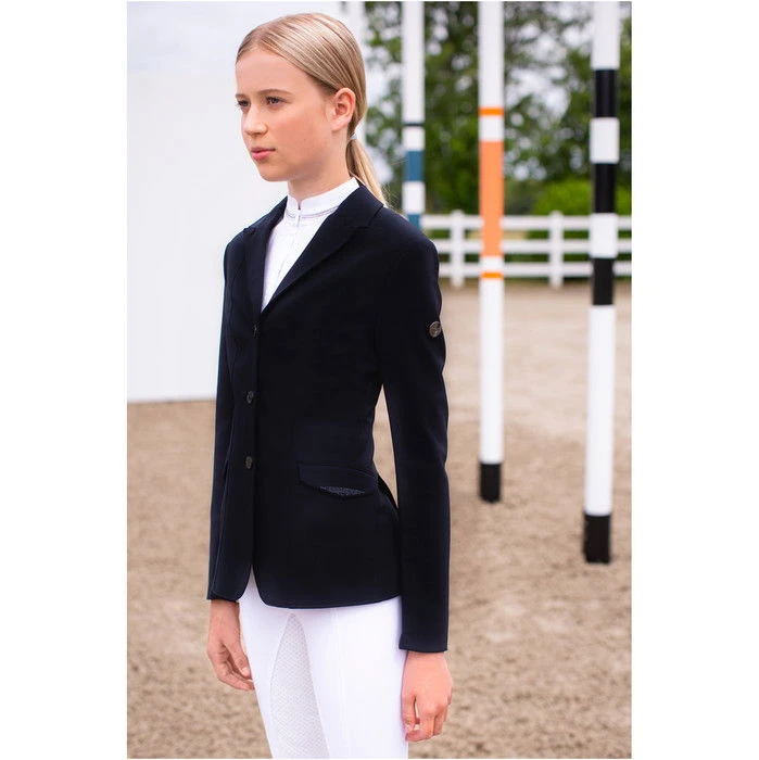 2022 Pikeur Girls Isalienne Show Jacket 159100 - Night Blue - Image 4