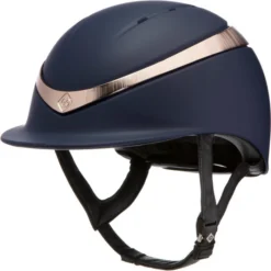 Charles Owen Halo Helmet & Free Headband HALONRG - Navy / Rose Gold