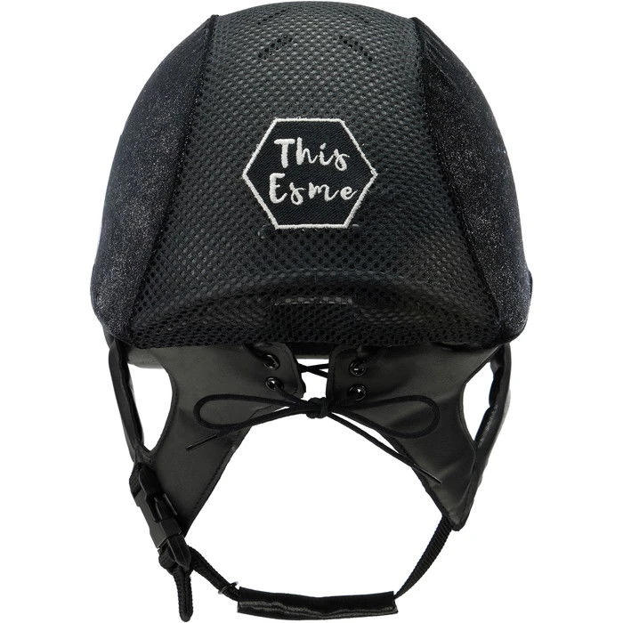 2022 Charles Owen This Esme Cosmic JS1 Pro & Free Replacement Headband & Free Hat Silk - Black - Image 5