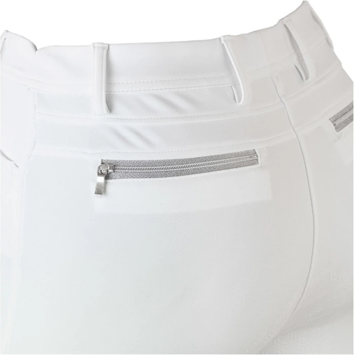 2023 Ariat Womens Tri Factor Full Seat Tights 10043403 - White - Image 3