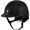 Charles Owen AYR8 Plus Leather Look Helmet Black Colour Black