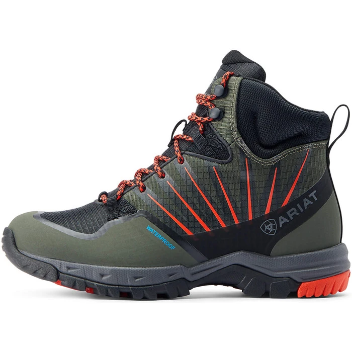 2023 Ariat Womens Skyline Solaris Waterproof Boot - Forest / Orange - Image 3