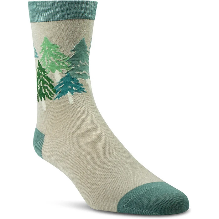 2023 Ariat Novelty Crew Socks 10047395 - Purity / Arctic Horses - Image 3