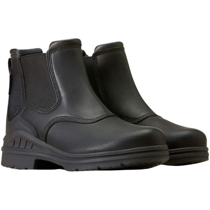 2023 Ariat Womens Barnyard Twin Gore II Waterproof Boot 10046857 - Black - Image 7