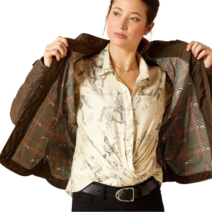 2023 Ariat Womens Woodside Jacket 10046060 - Earth Colour Earth - Image 3