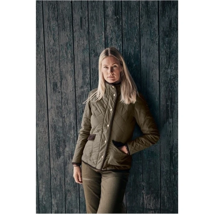 2023 Seeland Womens Woodcock Advanced Quilted Jacket 10021032 - Shaded Olive - Image 2