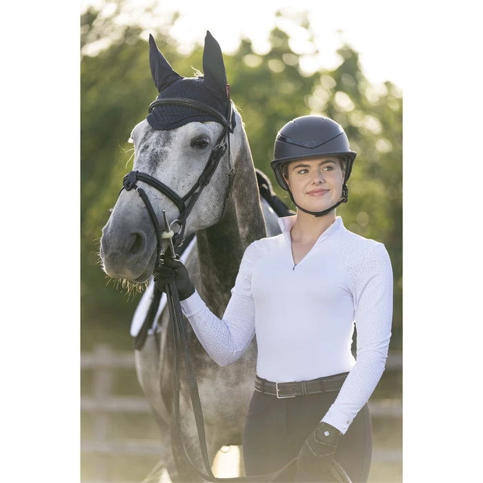 2022 Charles Owen This Esme X Luna Riding Helmet & Headband - Black Colour Black - Image 6
