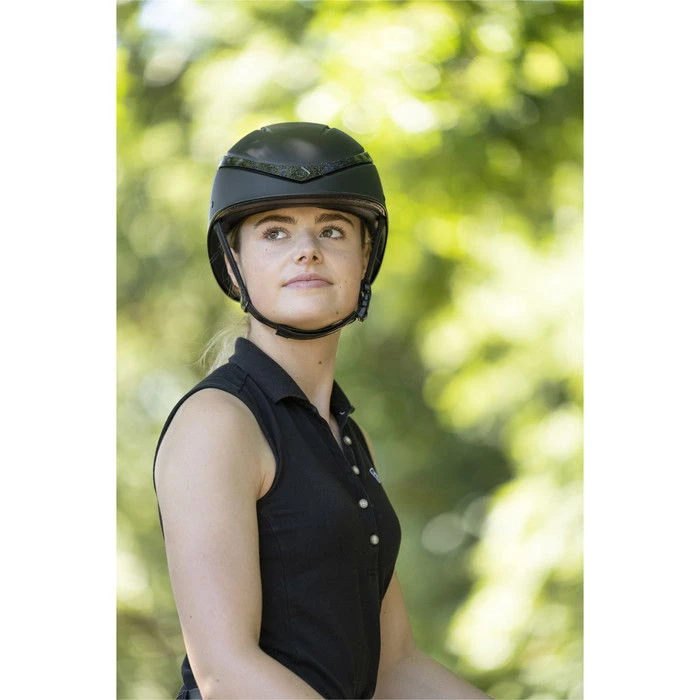 2022 Charles Owen This Esme X Luna Riding Helmet & Headband - Black Colour Black - Image 5