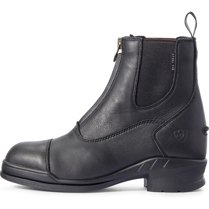 Ariat Womens Heritage IV Zipped Steel Toe Boots 10031421 - Black - Image 2