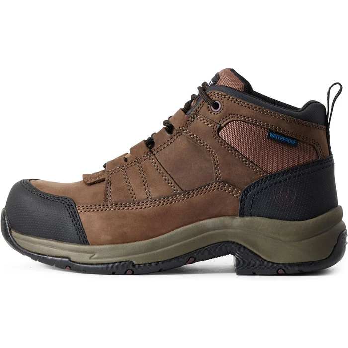 Ariat Womens Telluride Work H20 CT Boots Distressed Brown - Image 2