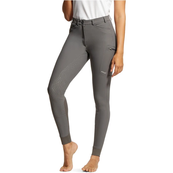 Ariat Womens Triton Grip Full Seat Breeches 10030534 - Plum Grey