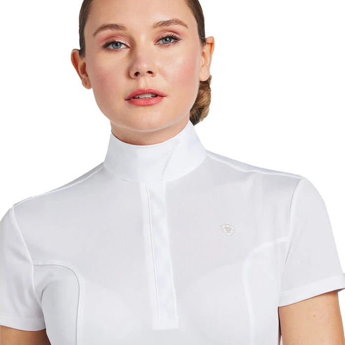 Ariat Womens Aptos Show Shirt 10008992 - White - Image 3
