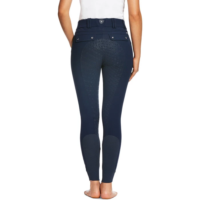Ariat Womens Tri Factor Grip Full Seat Breeches Navy - Image 2