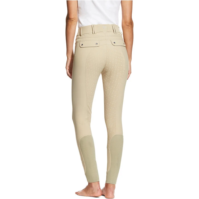 Ariat Womens Tri Factor Grip Full Seat Breeches Tan - Image 2