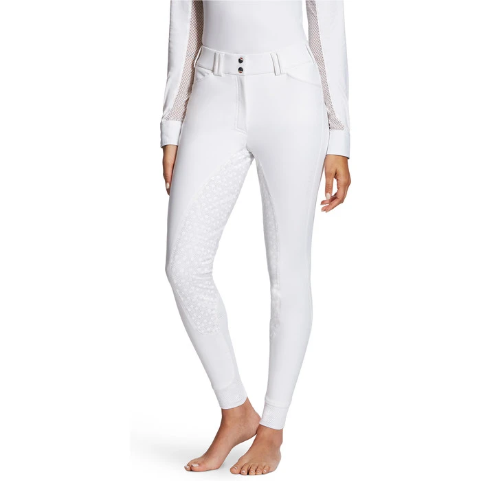 Ariat Womens Tri Factor Grip Full Seat Breeches White