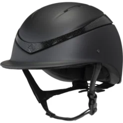 2022 Charles Owen This Esme X Luna Riding Helmet & Headband - Black Colour Black