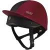 Charles Owen 4 Star Vented Helmet Silk - Maroon Colour Maroon