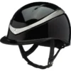2022 Charles Owen Halo Gloss Helmet & Headband HALOGLOSSBS - Black Gloss / Platinum
