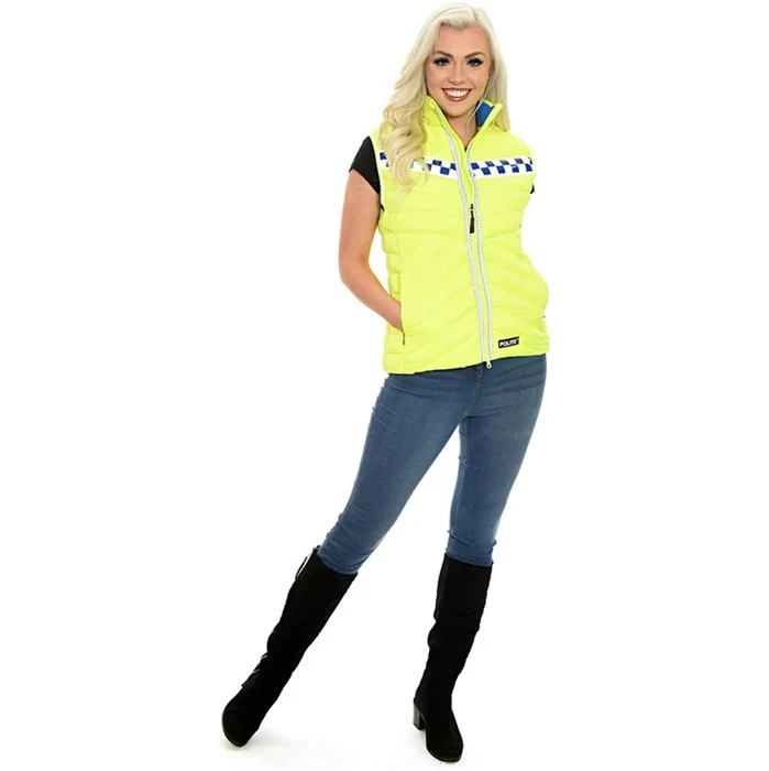 2022 Equisafety Polite Hi Vis Fitted Gilet POL-G - Yellow - Image 3