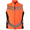 Equisafety Unisex Quilted Gilet - Orange GIL0